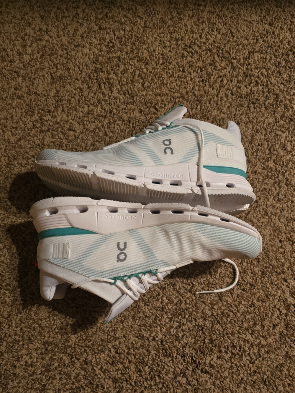 On Running Cloudnova Void White/Mint Running Shoes